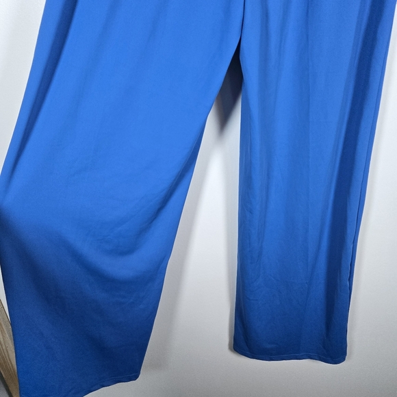 NEW Daisy Street Blue Split Hem Wide Leg Pull On Track Pants XS 90s Y2K Style - Picture 12 of 14